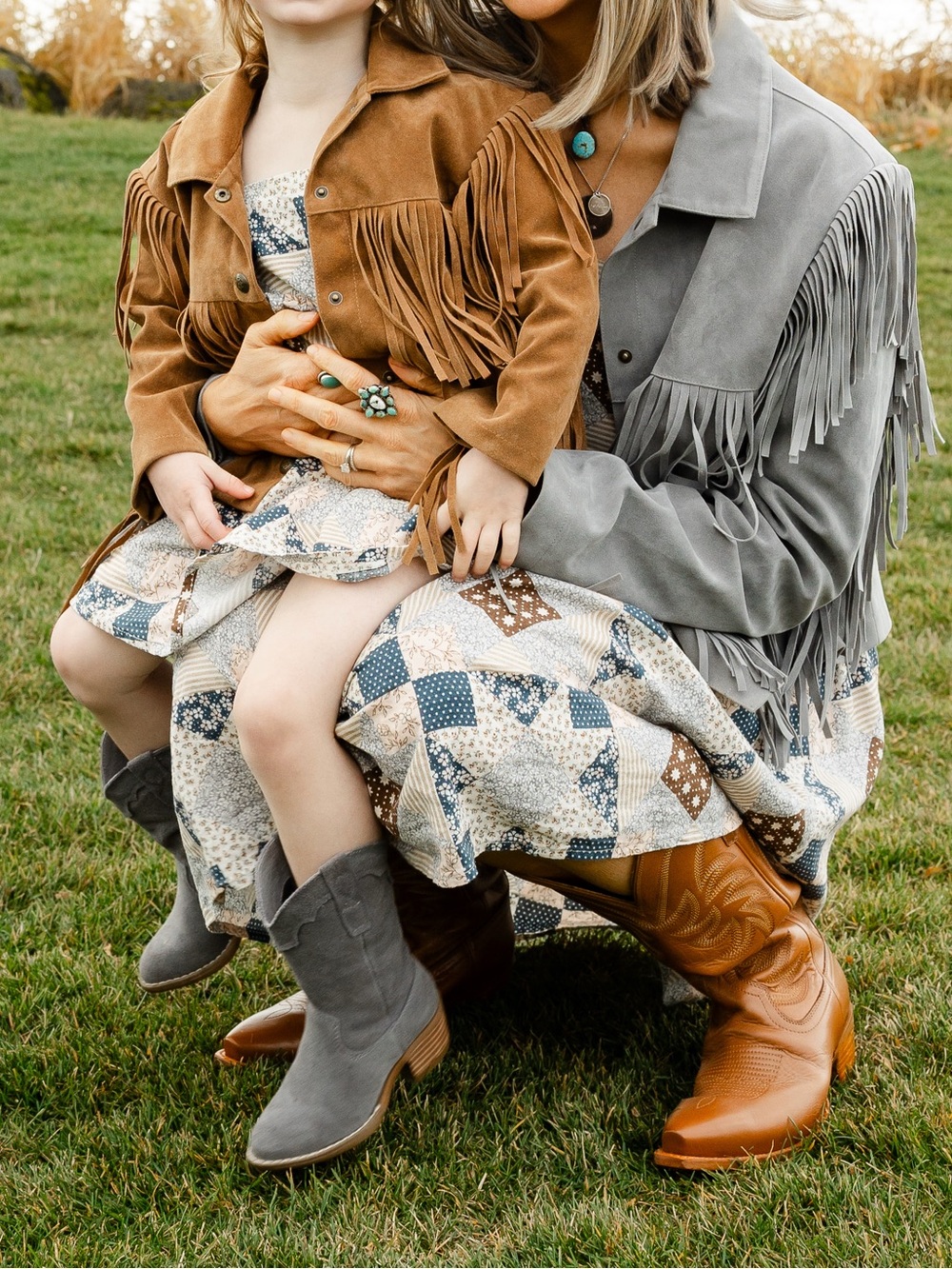 Rylee + Cru women’s suede fringe dusty blue jacket - Picture 11 of 13
